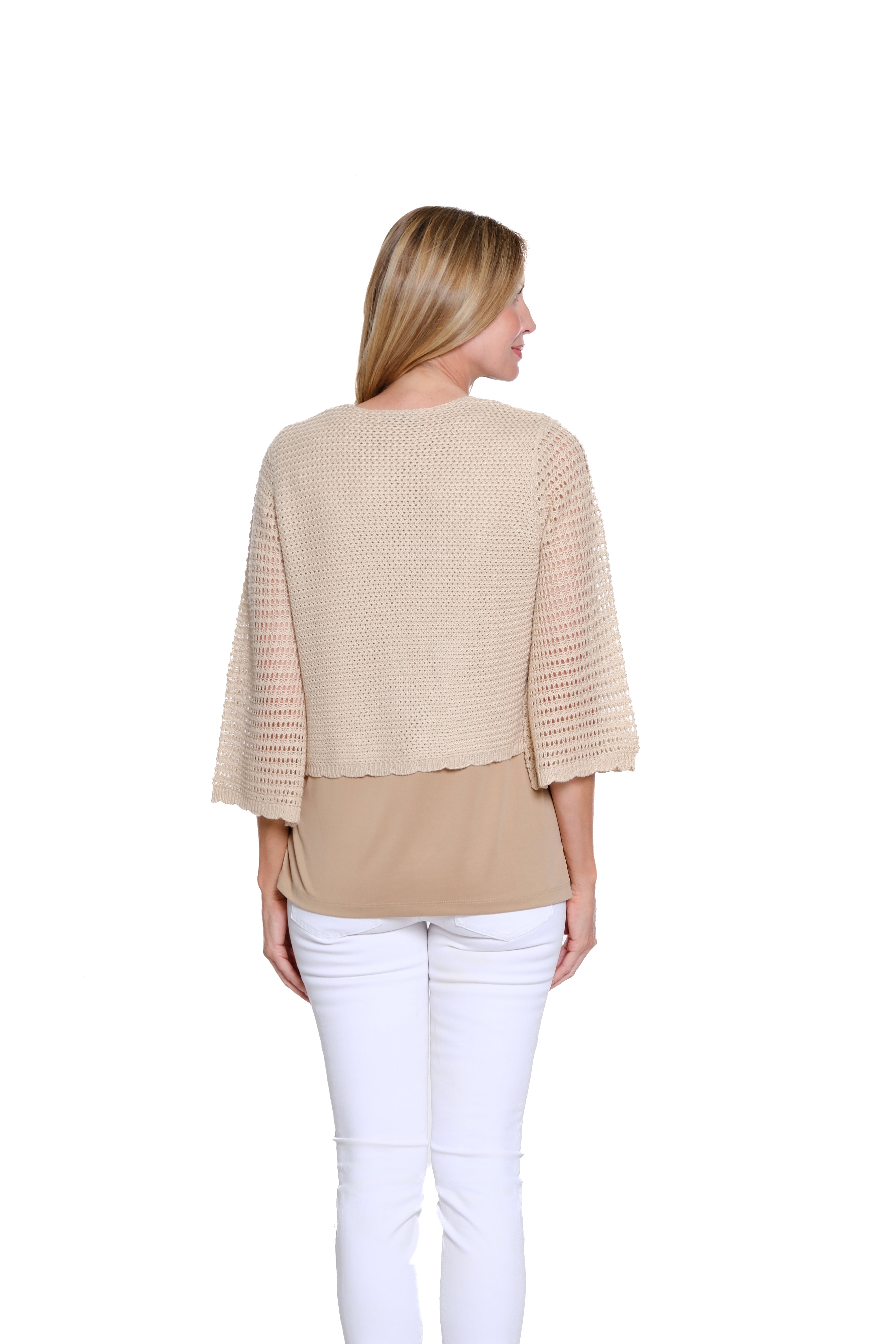 Tie-Front Knit Cardigan - Missy