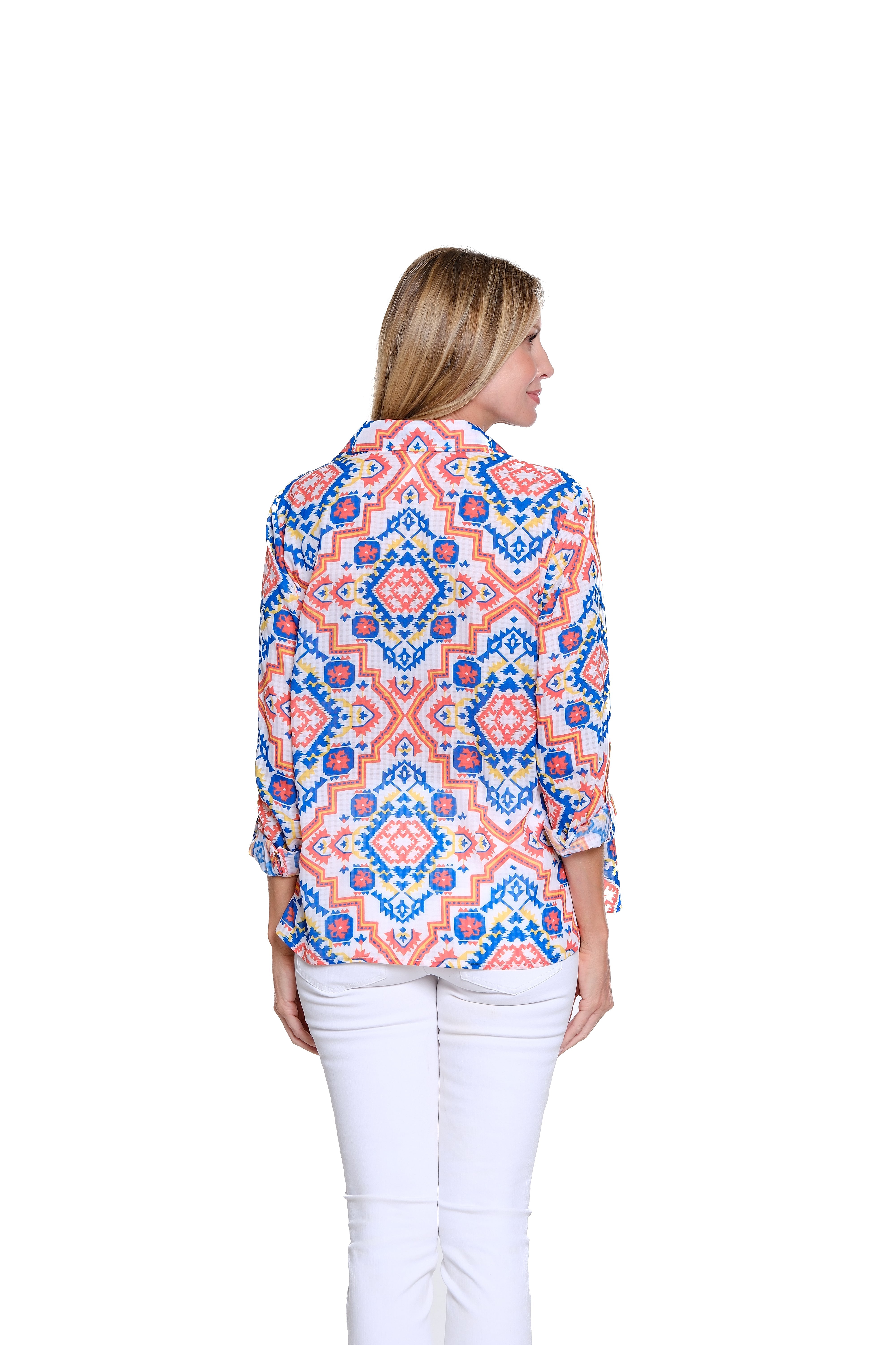 Shadow Check Printed Shirt - Multi