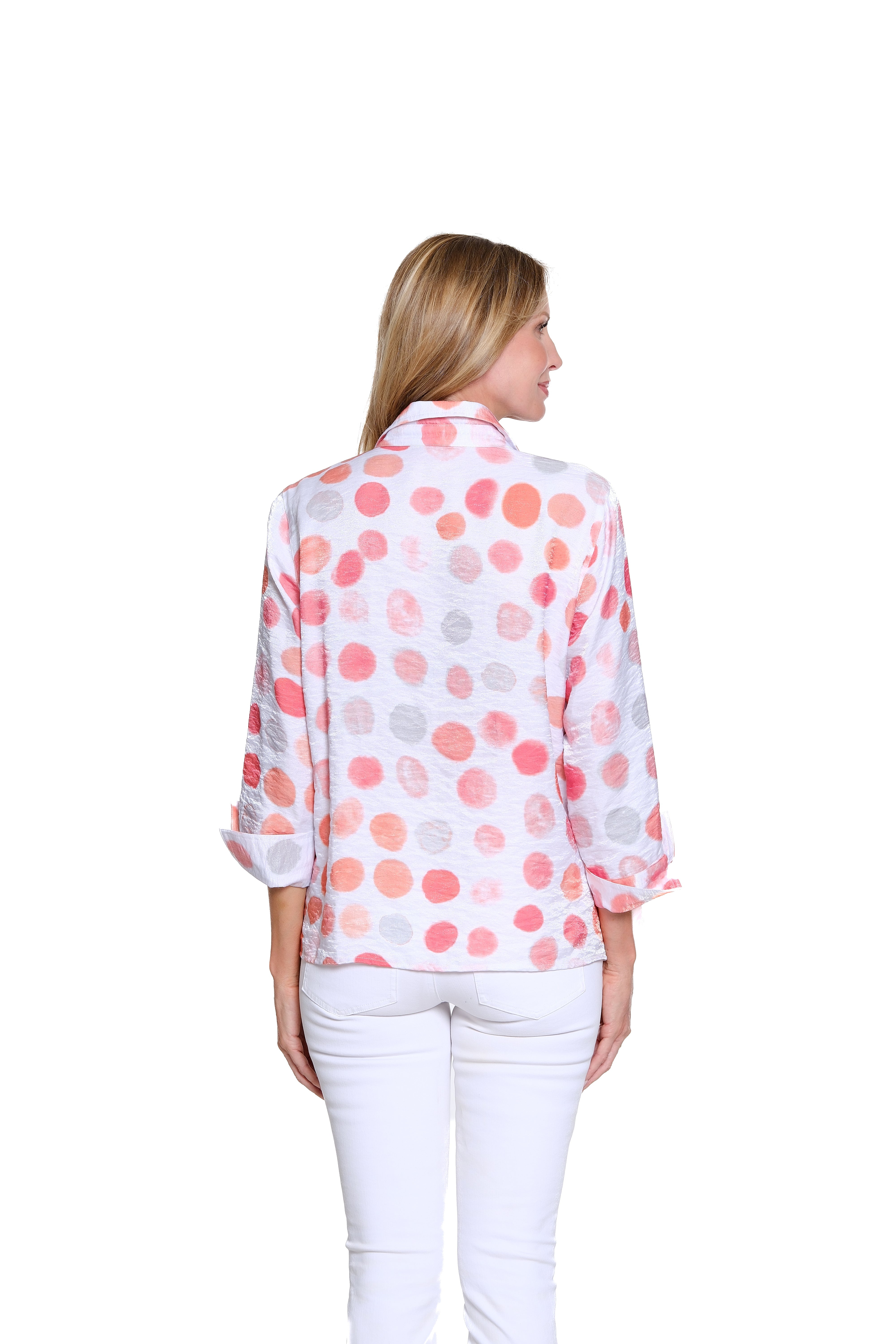 Shimmer Print Woven Shirt - Plus - Multi