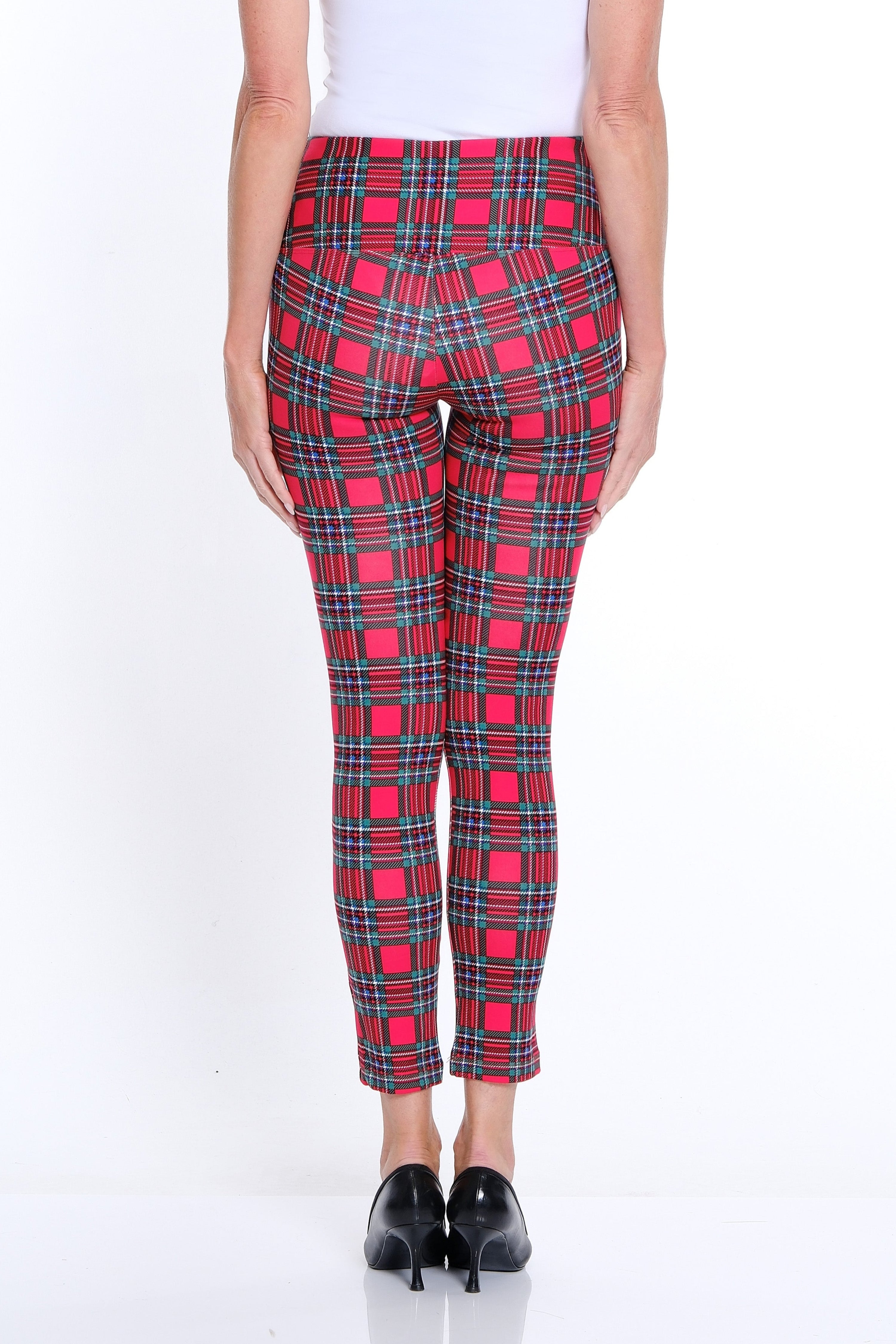 Wide Band Pull-On Print Ankle Legging - Multi