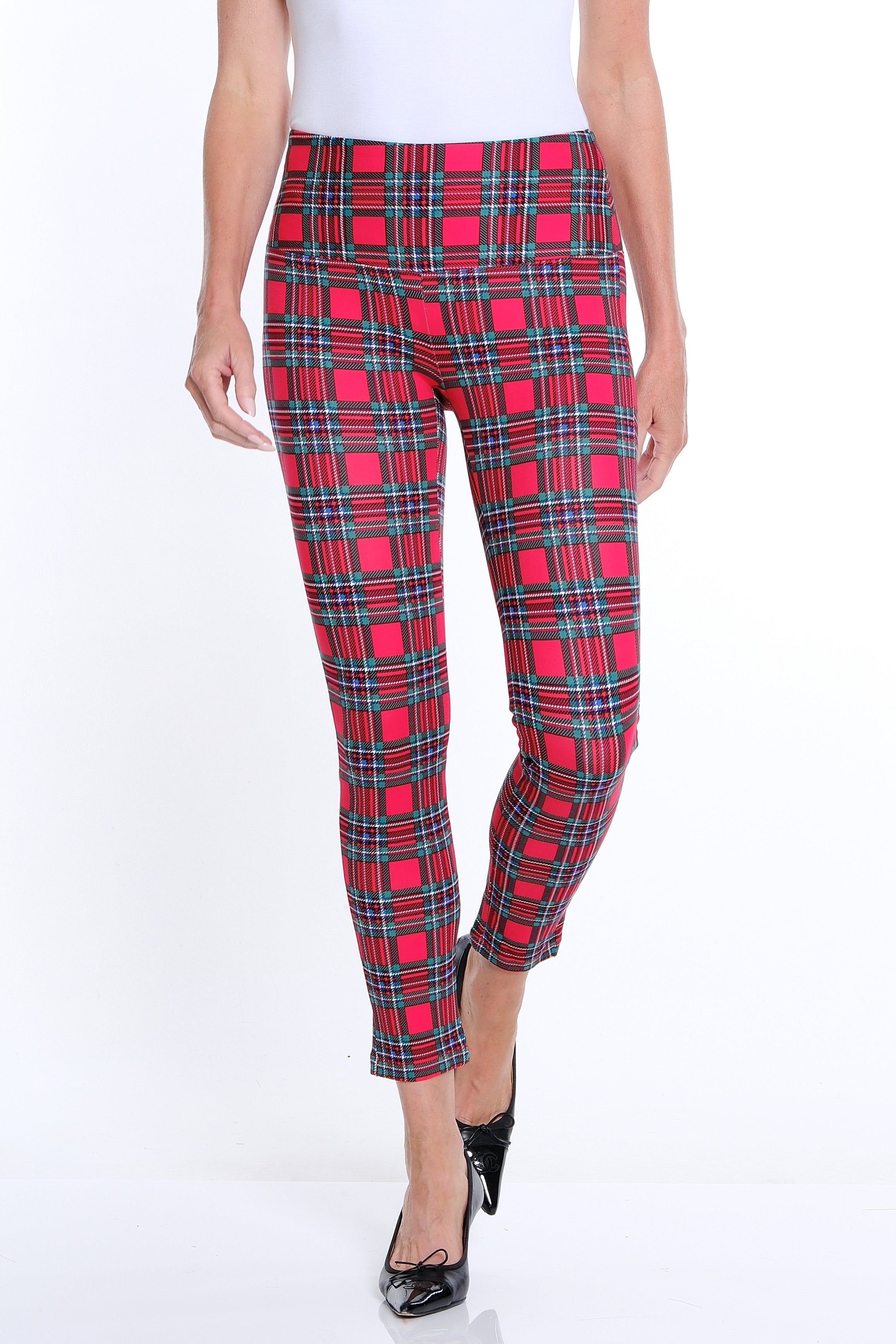 Wide Band Pull-On Print Ankle Legging - Multi