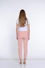 Plus Size Elastic Waist Pull On Pants - Blush