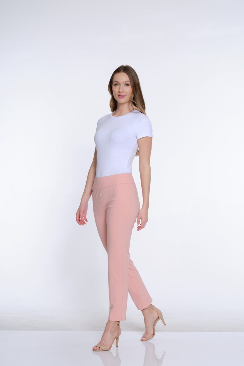 Plus Size Elastic Waist Pull On Pants - Blush