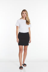 PULL-ON SKORT WITH POCKETS - Black