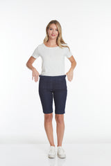 PLUS Pull-On Walking Short with Real Pockets - Denim