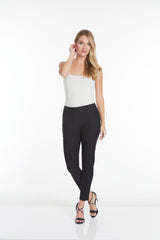 Black Pull On Ankle Pants with Real Pockets