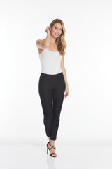 Black Pull On Ankle Pants with Real Pockets