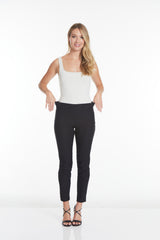 Plus Size Pull On Black Ankle Pants