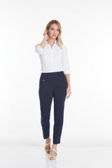 WIDE BAND PULL ON  NARROW LEG PANT - Midnight