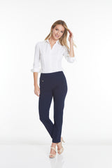 WIDE BAND PULL ON  NARROW LEG PANT - Midnight