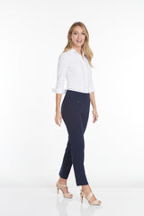 WIDE BAND PULL ON  NARROW LEG PANT - Midnight