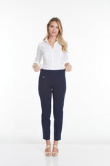 WIDE BAND PULL ON  NARROW LEG PANT - Midnight