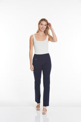 WIDE BAND PULL ON RELAXED LEG PANT - Midnight