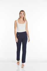 WIDE BAND PULL ON RELAXED LEG PANT - Midnight