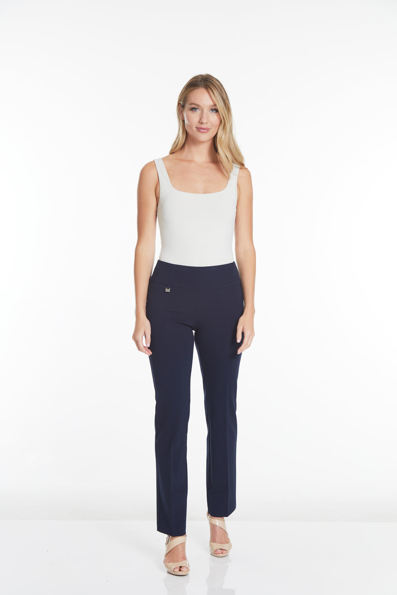 WIDE BAND PULL ON RELAXED LEG PANT - Midnight