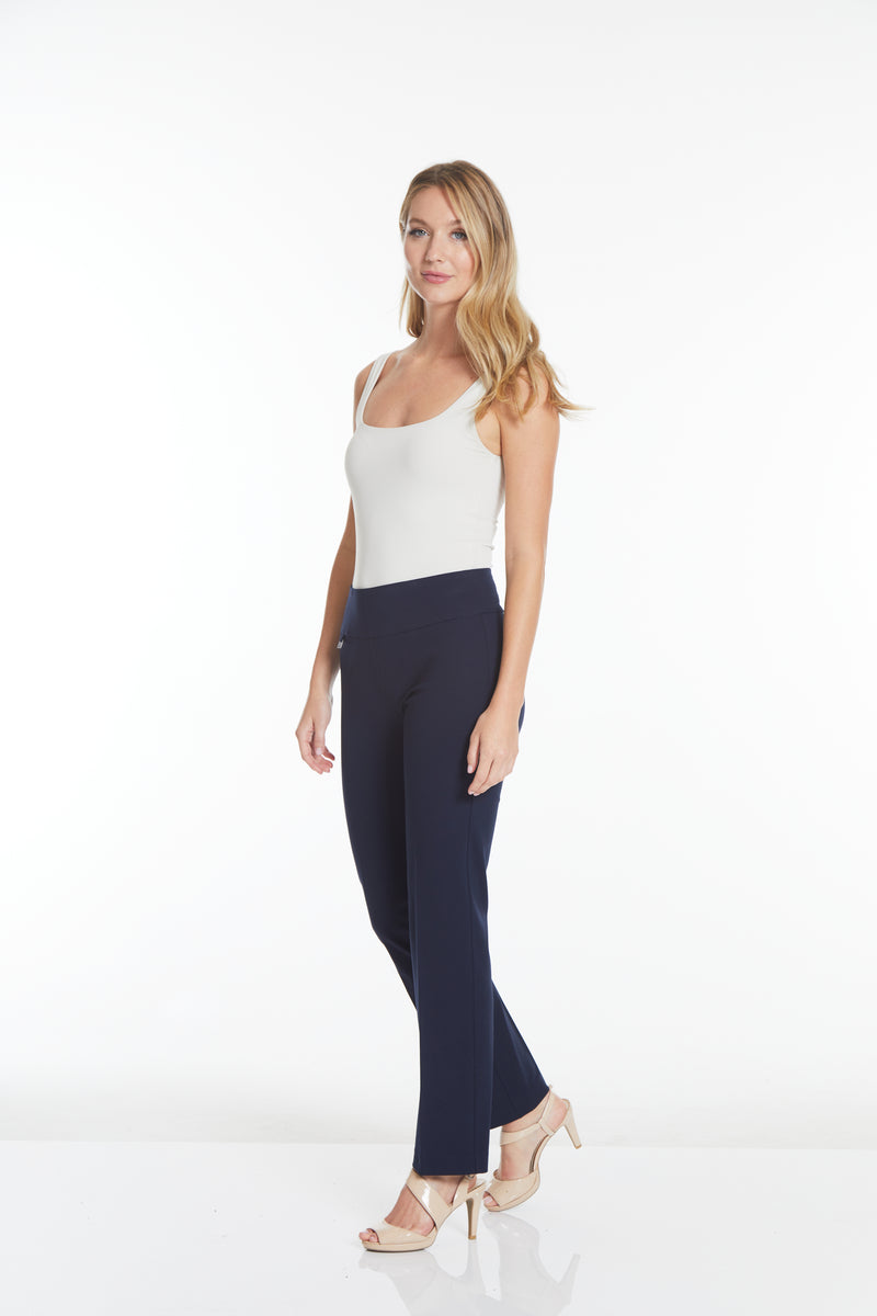 WIDE BAND PULL ON RELAXED LEG PANT - Midnight