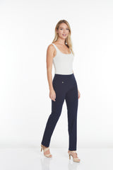 WIDE BAND PULL ON RELAXED LEG PANT - Midnight