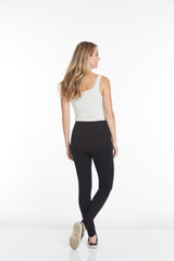 Plus Solid Ponte Legging - Black