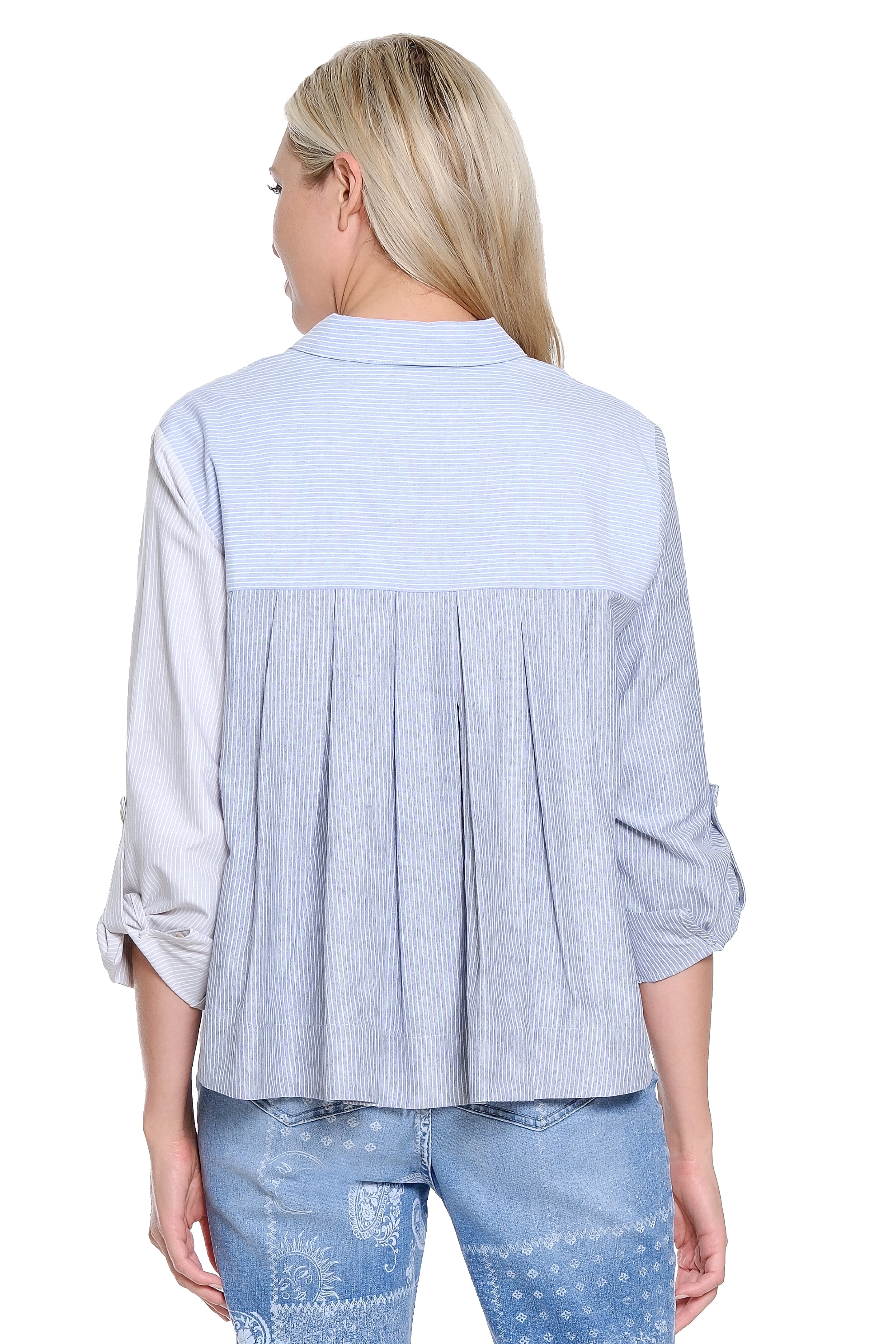 Mixed Stripe Swing Shirt - Multi Stripe