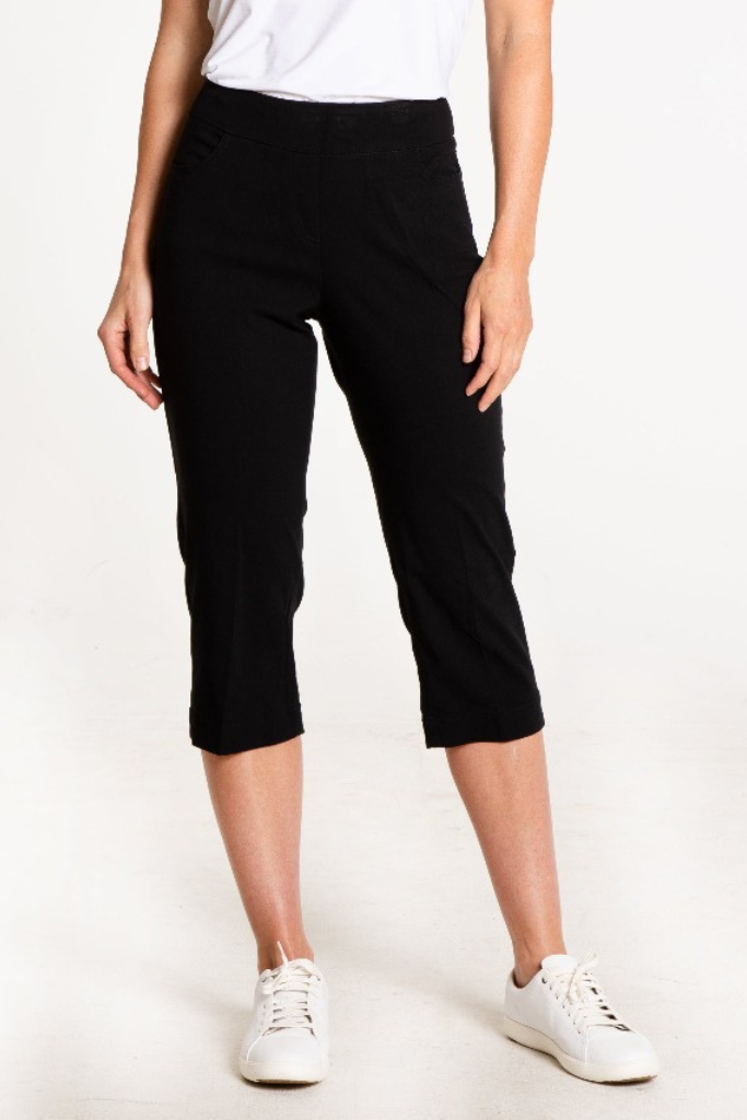 Women's Golf Capris - Black – Slimsation By Multiples
