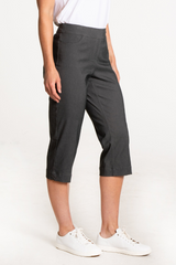 Golf Capri with Pockets - Charcoal