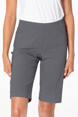 Golf Walking Short With Pockets - Charcoal