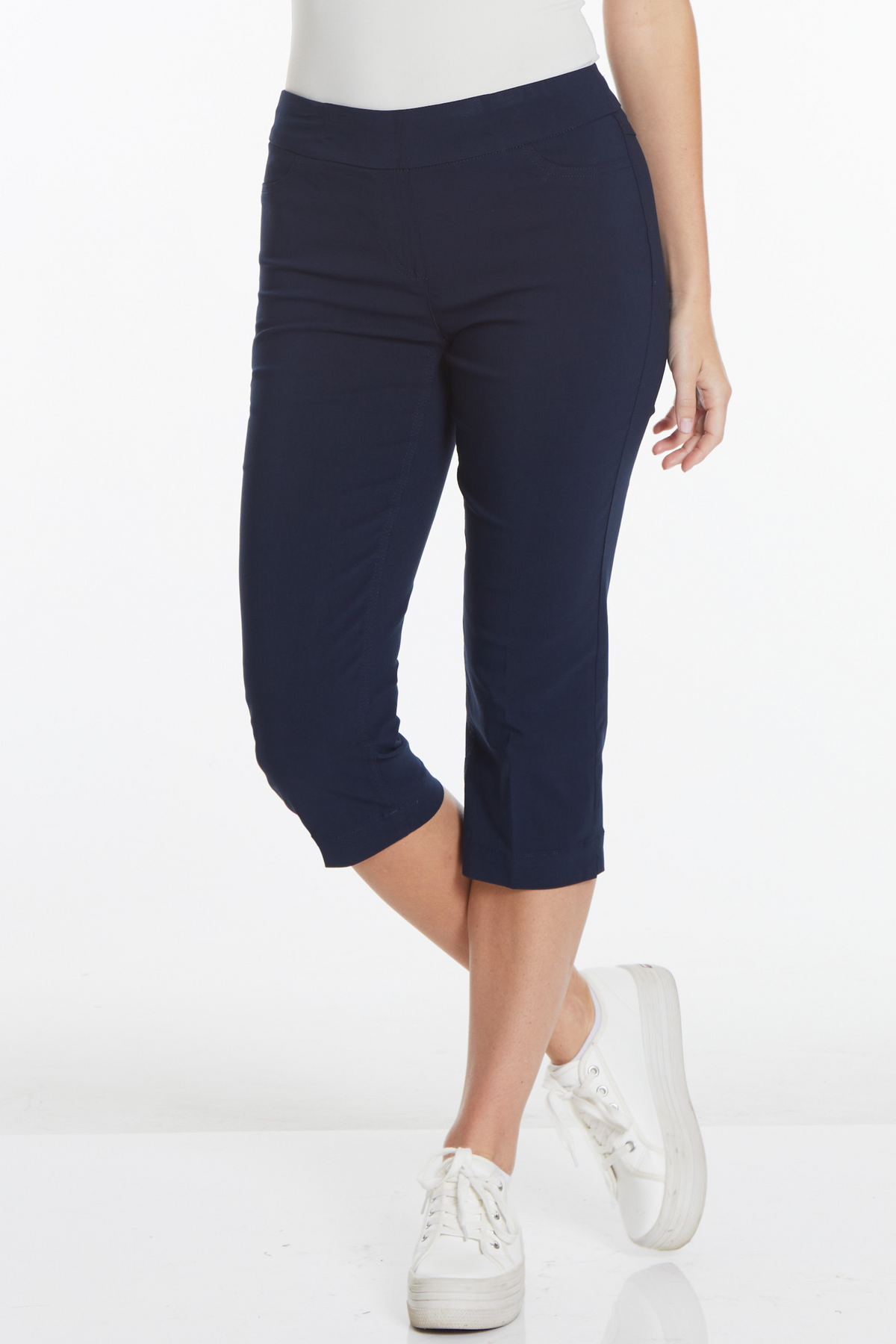 Pull On Capris | Golf Capri Pants – Slimsation By Multiples Pull On Capris | Golf Capri Pants – Slimsation By Multiples