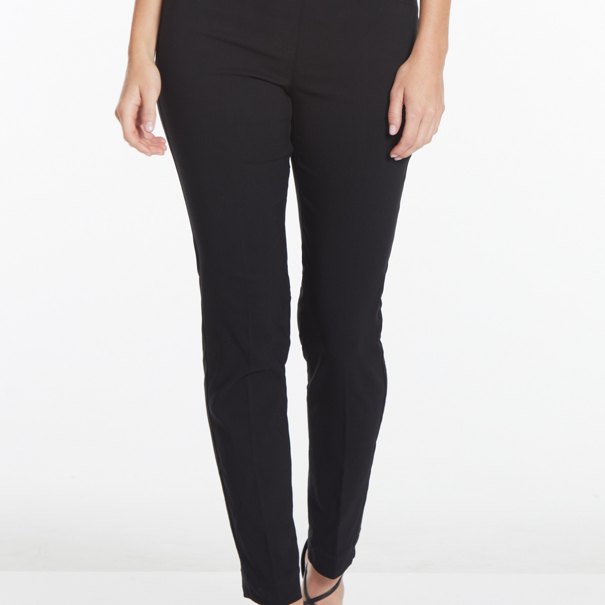 Pull-On Narrow Leg Pant - Black 2 / Black Pull-On Narrow Leg Pant - Black 2 / Black