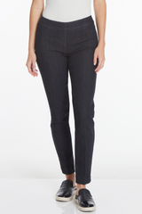 PULL ON NARROW LEG PANT - Black Denim