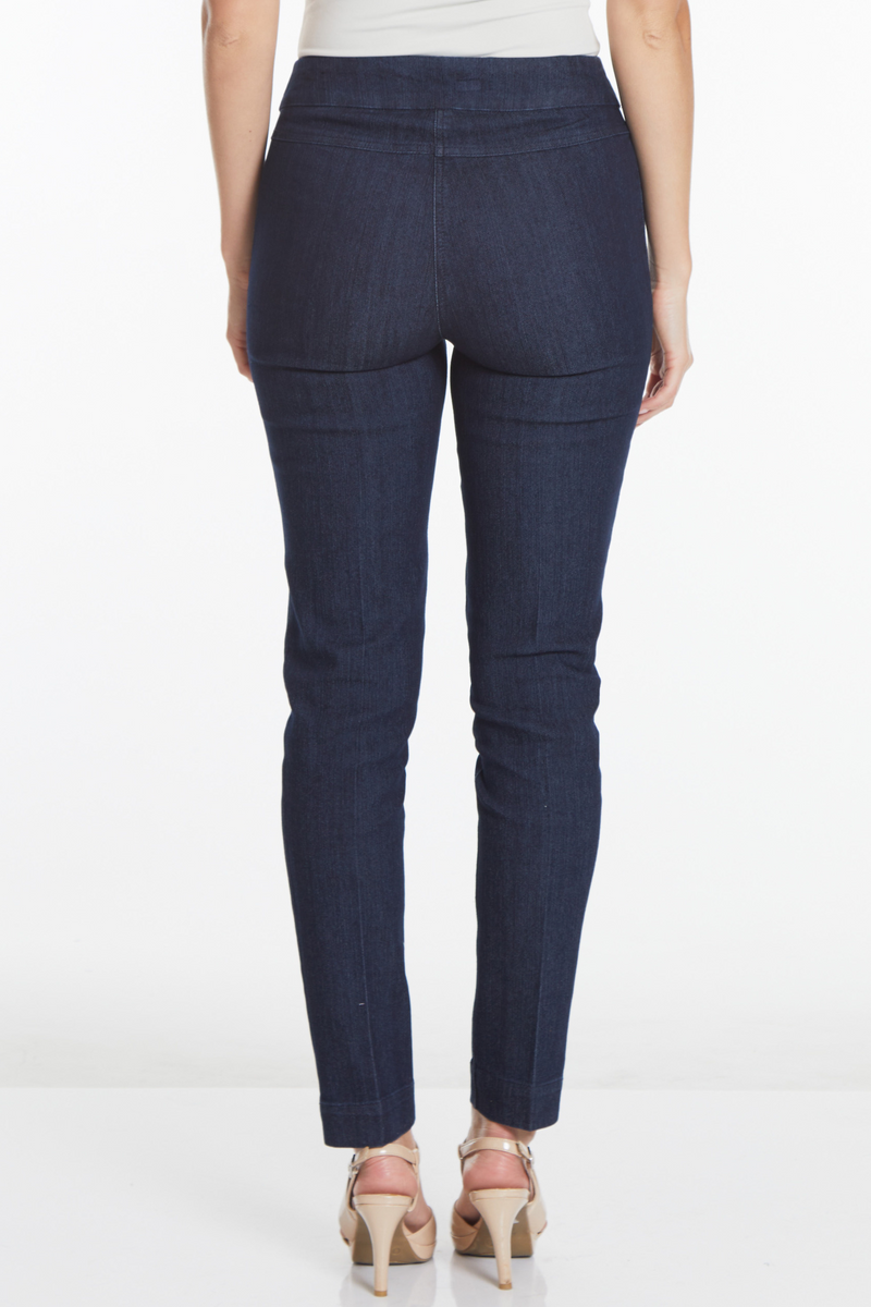 PULL ON NARROW LEG PANT - Denim