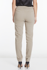 PULL ON NARROW LEG PANT - Stone