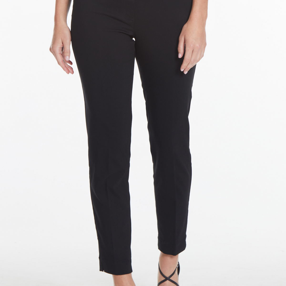 petite black dress pants Slimsation Petite Pull On Ankle Slimming Pant