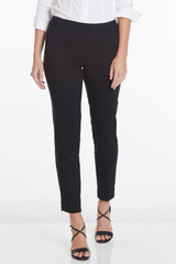 Plus Size Black Ankle Pants with Back Pockets