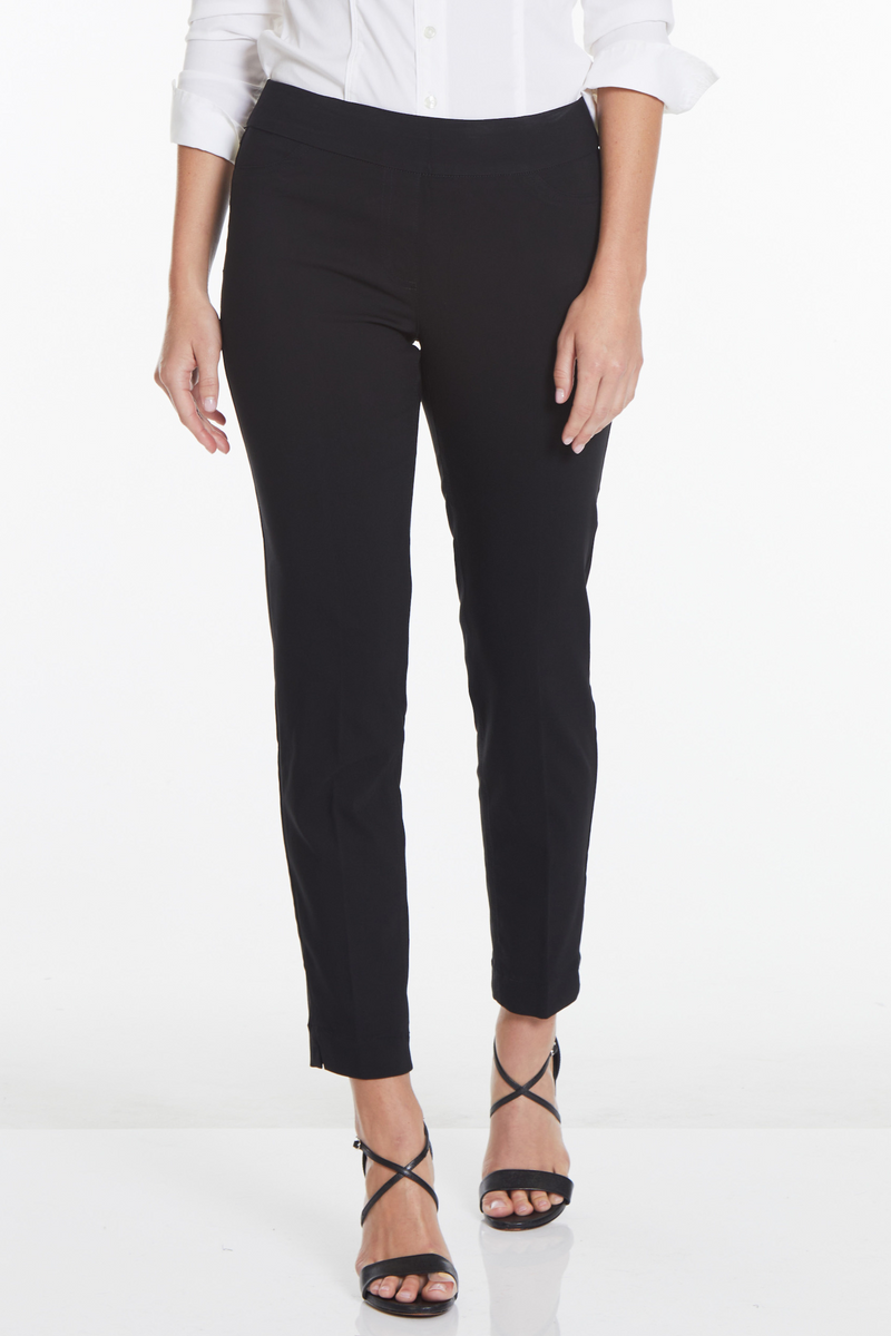Pull-On Black Ankle Dress Pants – Slimsation By Multiples