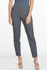 Pull-On Charcoal Ankle Dress Pants