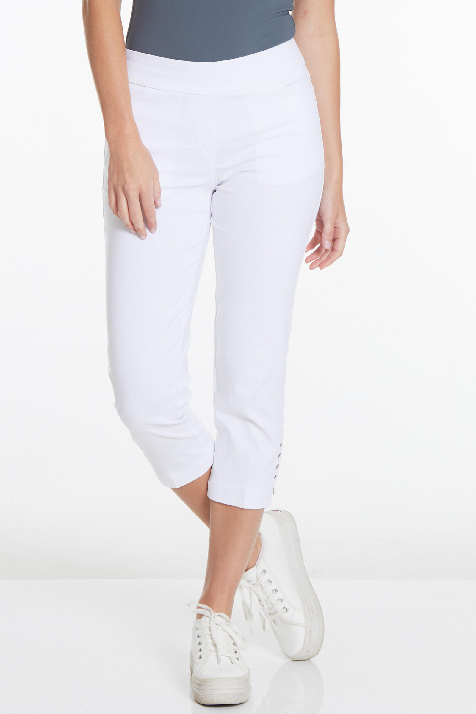 Split Hem Plus Size Crop Pants Australia Plus Size White Crop