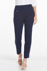 WIDE BAND PULL ON  NARROW LEG PANT - Midnight