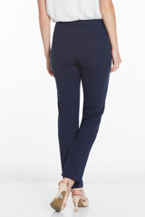 Petite Elastic Waist Ankle Pants - Midnight