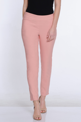 Solid Fine Line Twill Ankle Pant - Blush