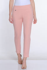 Plus Size Elastic Waist Pull On Pants - Blush