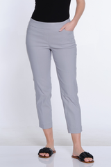 Pull-On Crop Pant With Real Front & Back Pockets - Sky Grey