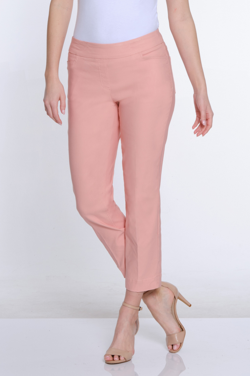 Pull-On Crop Pant With Real Front & Back Pockets - Blush