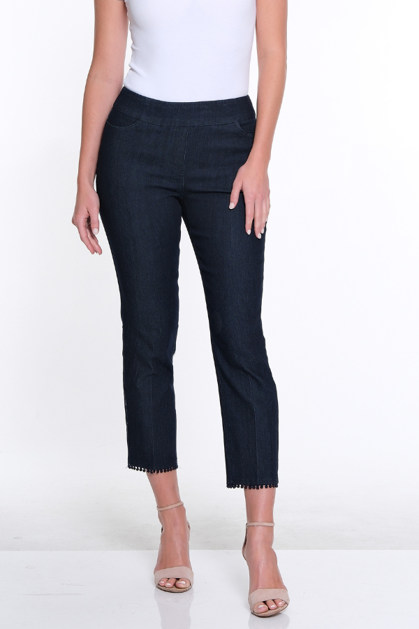 Plus Denim Crop Pant - Denim