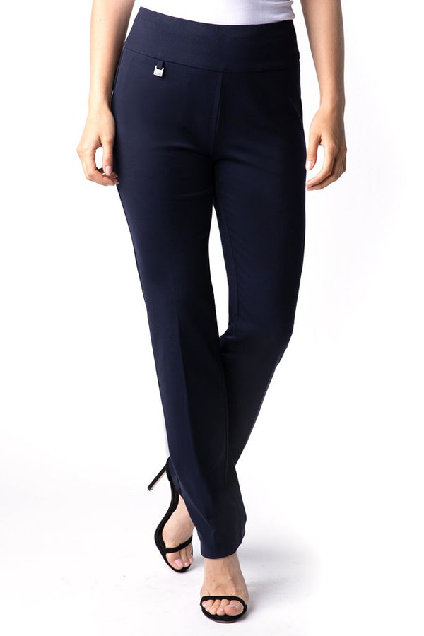 PLUS WIDE BAND PULL ON RELAXED LEG PANT - Midnight