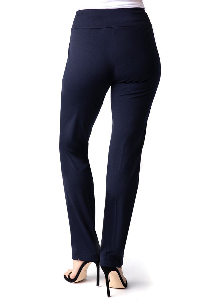 WIDE BAND PULL ON  NARROW LEG PANT - Midnight