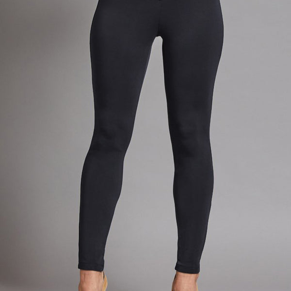 Slimsation Black Wide Band Ankle Leggings - New Moon Boutique