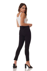 "Ultra" Pull-On Crop Legging - Black
