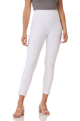 "Ultra" Pull-On Crop Jegging - White
