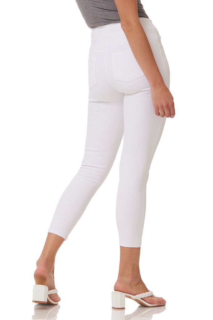 "Ultra" Pull-On Crop Jegging - Dark Indigo
