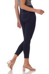 "Ultra" Pull-On Crop Jegging - White